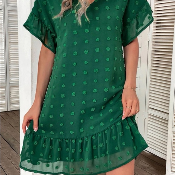 Ladies size Medium Dark Green SHEIN dress - Picture 2 of 5